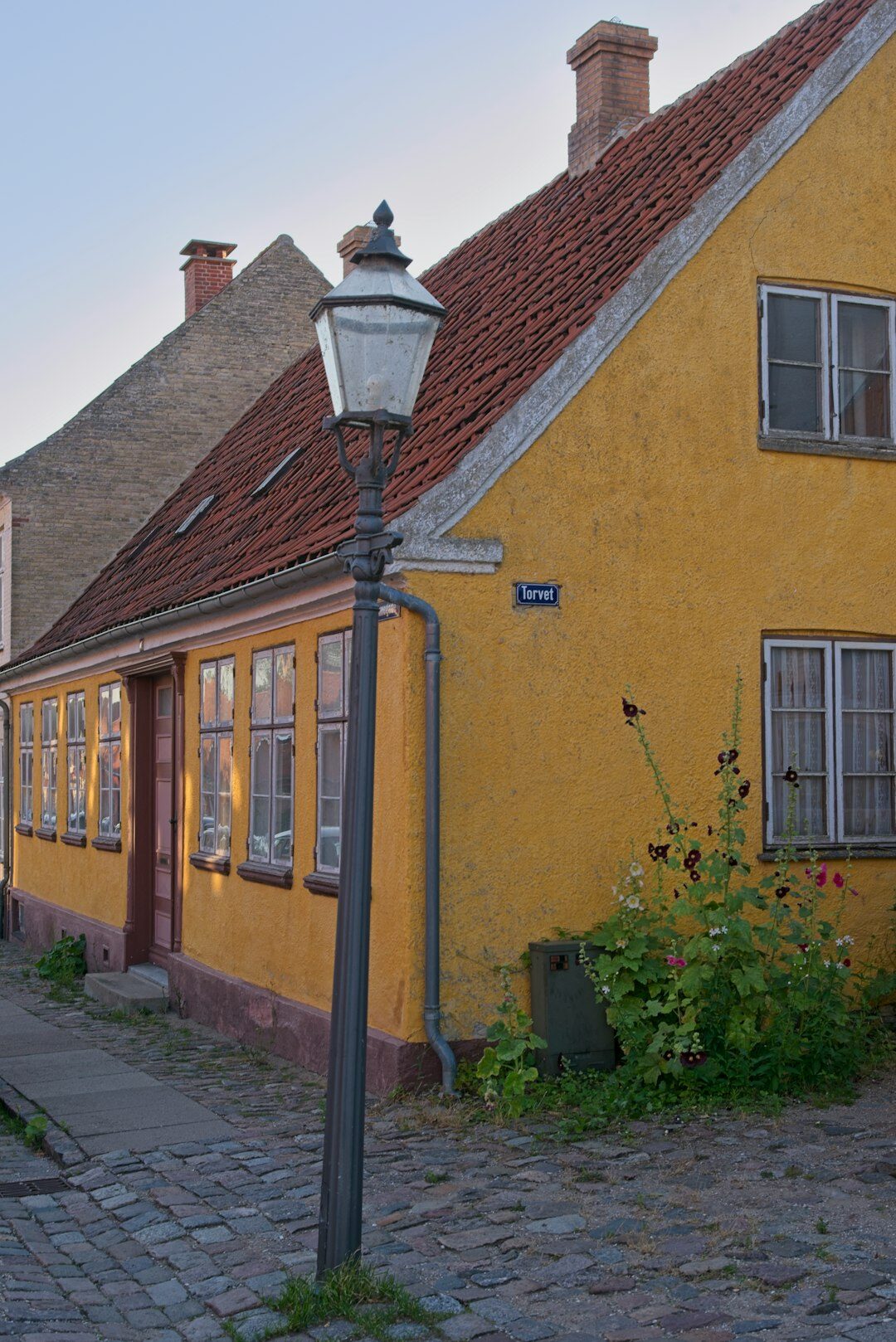 rural danish village street