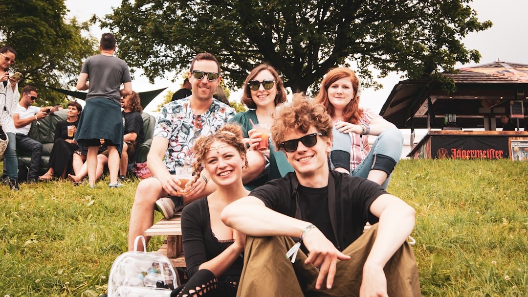 group photo at festival