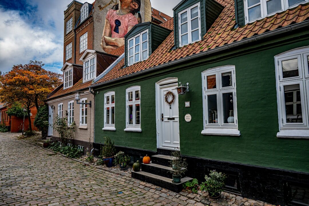 urban danish neighborhood street