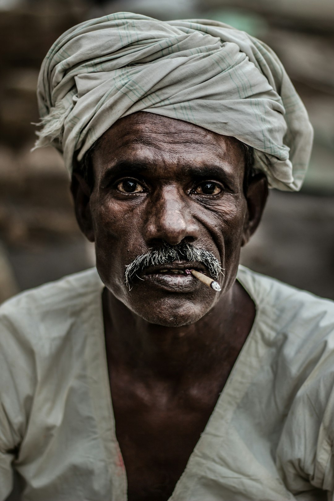 Portrait of a middle-aged Danish man in his workshop